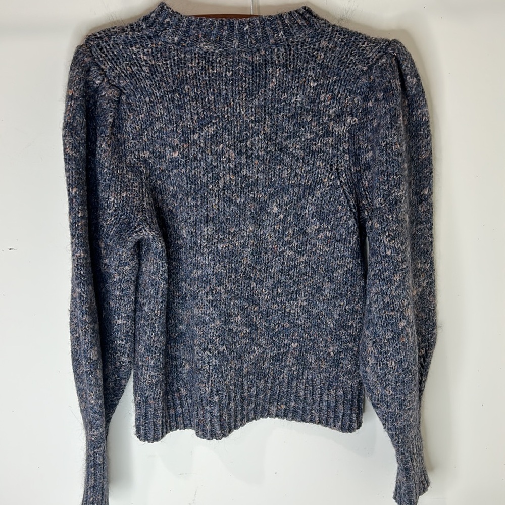 MADEWELL Pleat Shoulder Pullover Wool Blend Sweater Size Medium - Picture 16 of 16